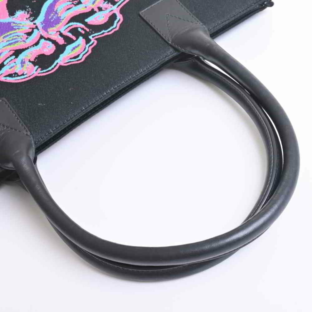 VERSACE polyester leather Medusa tote bag black/multicolor - Picture 4 of 9